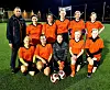 Nome fotball 2: Bak f.v: Tor Fennefoss (trener), Malin Kaste Lysell, Zandra Marita Strømberg, Alina Ramtoft, Marianne Elisabeth Espeseth og Anna Bjaaland Rui. Foran f.v: Marianne Ramtoft, Linda Haatveit, Cathrine Fjeldstad Lid, Heidi Nordskog Kostveit og Mona Grotmol.