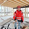 Dag Martin Nilsen fra Ulefoss er byggeleder for det nye leilighetsbygget i sentrum av Ulefoss.