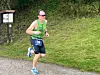 Marius Lid ble beste lokale deltager på Lunde triathlon, med en femteplass. Her på vei inn til mål (foto: Lunde triathlon).