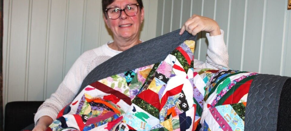Med quilting som hobby gir Jorunn en oppmuntring til pasienter