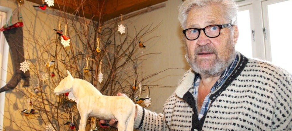 Otto Lunde er en skikkelig flisespikker, og trives godt med det