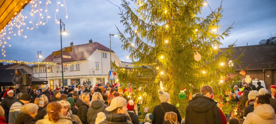 Se bildene fra julegrantenningen i Lunde
