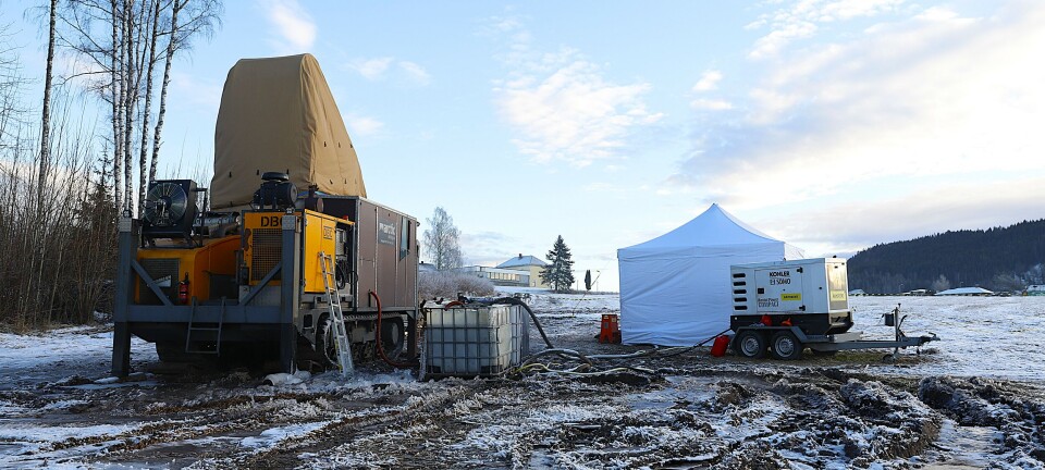 Prøveboringene godt i gang på Fen