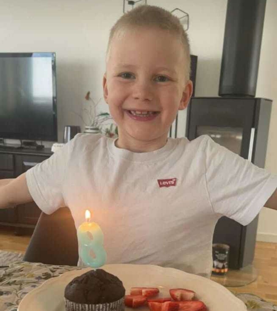 Liam 8 år