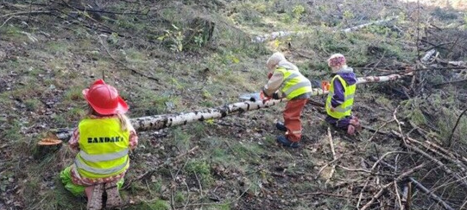 Markerer barnehagedagen med utstilling og lek i sentrum