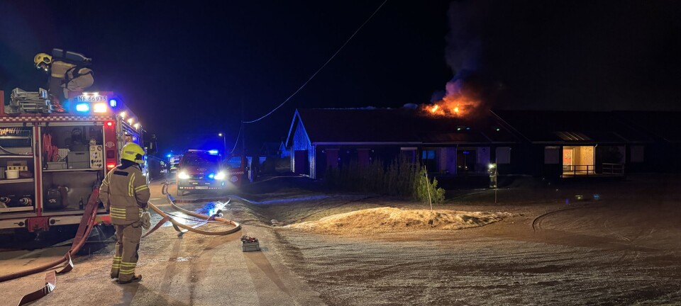 Fire evakuert etter brann i rekkehusleilighet på Ulefoss