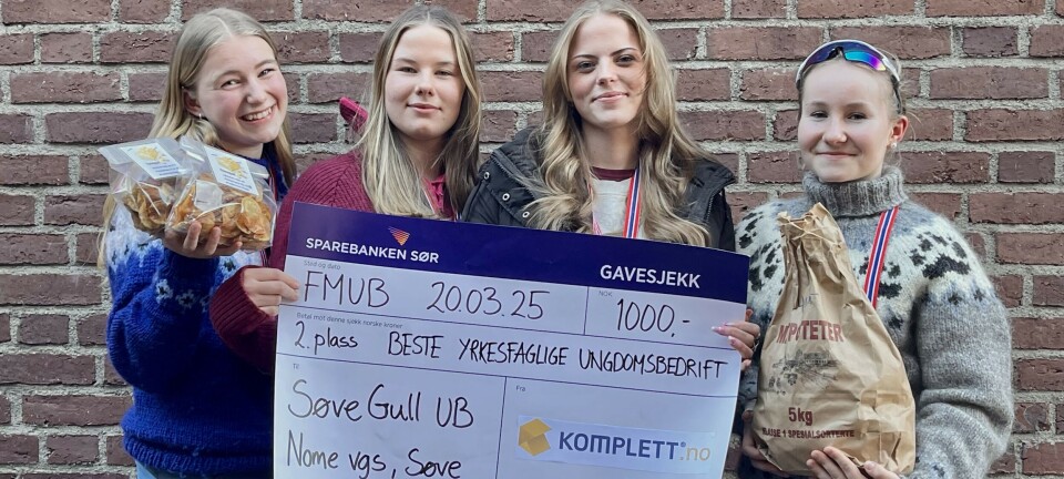 De satser på potetgull. Ble nest best i fylket