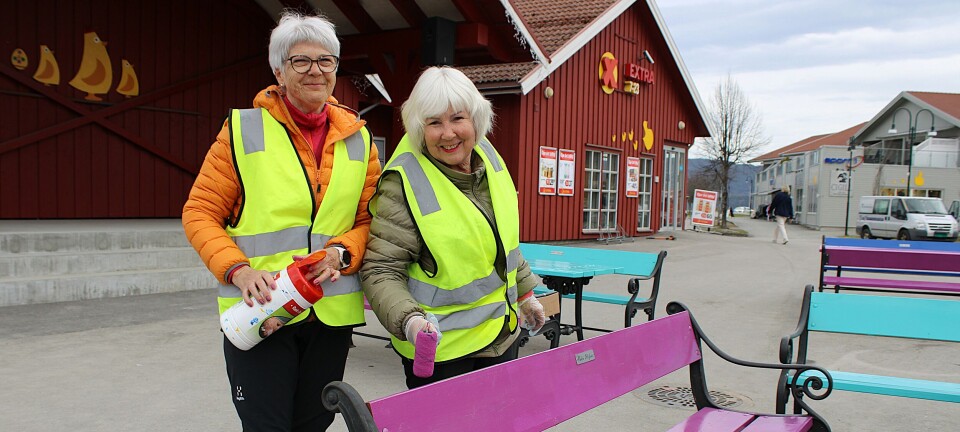 Setter farge på sentrum til påske