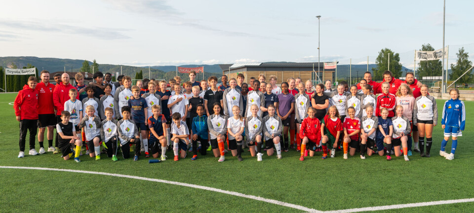 Odd kom med toppet team for å trene Nomes unge fotballspillere