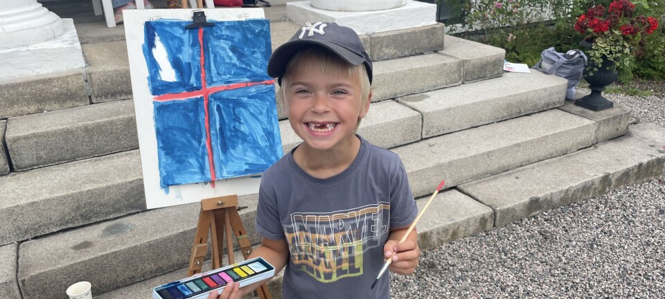 Små kunstnere inntok Ulefos Hovedgaard