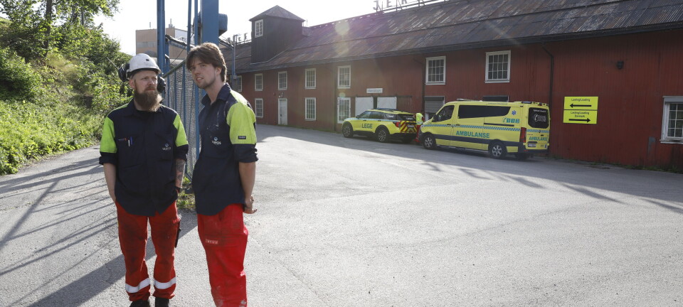 Brann i maskin på jernverket. Flere ble eksponert for røyk