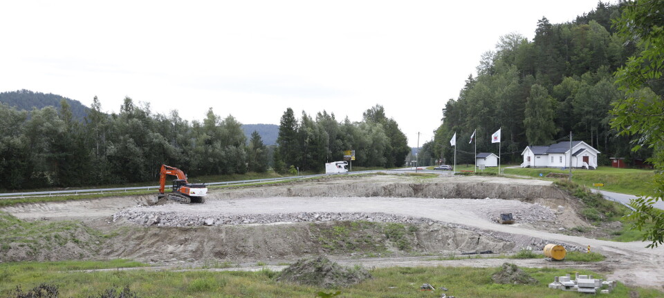 Ny Coop Extra i Lunde: Grunnarbeidet er i gang