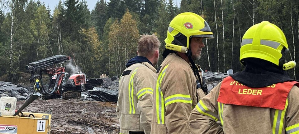 Brann i borerigg slukket etter få minutter