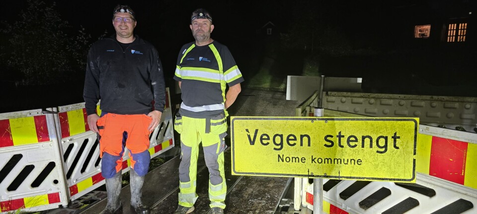 Vannmassene herjet i Nome natt til tirsdag: Brokollaps har isolert flere bolighus