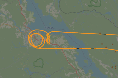 Helikopter sirklet over Ulefoss - skal ha søkt etter person knyttet til skyting i Sandefjord