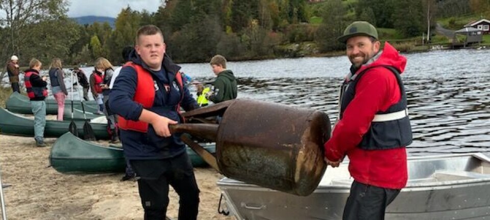 Fant tørketrommel og bilbatterier: –Ungdommene må rydde opp etter oss voksne